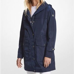 NWOT Michael Kors Dark Blue Rain Jacket
